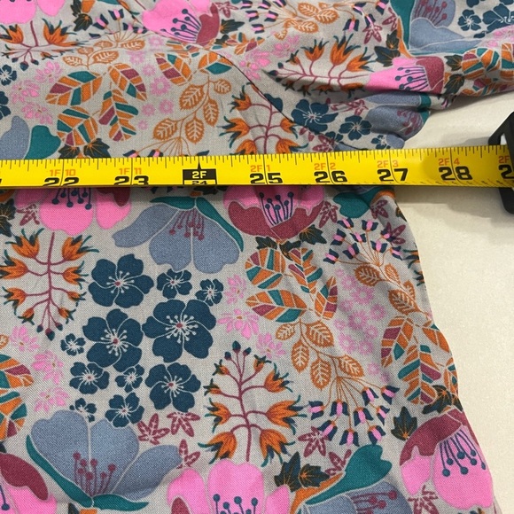 Matilda Jane NWT Women’s XXL Floral Sheer Lace Tassel Tie Tunic  Bohemian LS - Picture 6 of 7